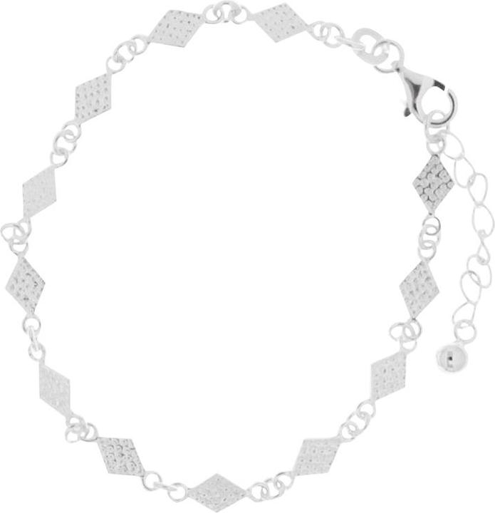 Image du produit Leyda Bracelet losange martelé (19.50 cm, Argent 925)