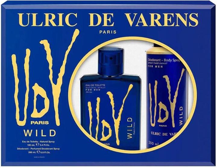 Immagine prodotto Ulric De Varens U.D.V. WILD MEN EDT SPRAY 100 ML SETS (Getto vaporizzato, 100 ml)