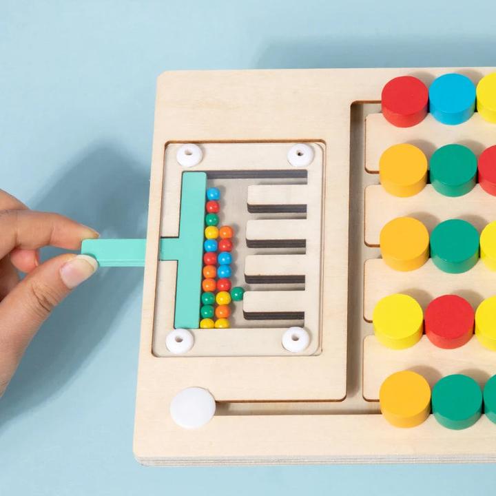Immagine prodotto Activity Board Puzzle di abbinamento dei colori in legno, gioco di logica, allenamento del pensiero, illuminazione