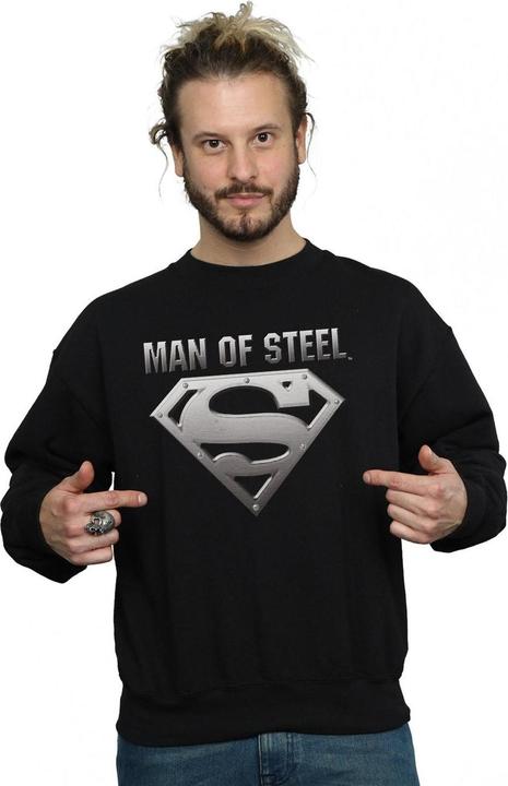 Actual product image Mens Superman Man Of Steel Shield Sweatshirt (3XL)