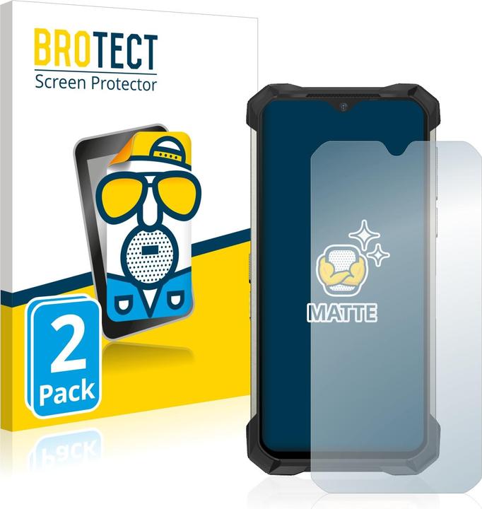 Actual product image BROTECT Anti-glare screen protector matt (2 Piece, Doogee S88 Pro)