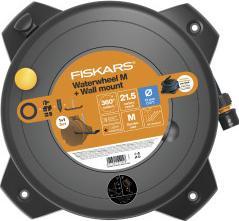 Fiskars Ruota d'acqua solida M (1/2") 20m+Montante a muro