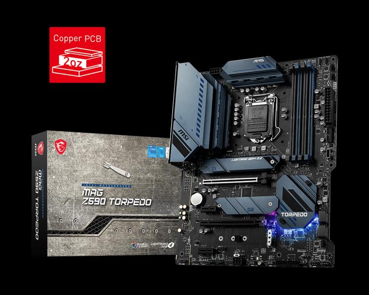 Produktbild MSI MAG Z590 Torpedo (LGA 1200, Intel Z590, ATX)