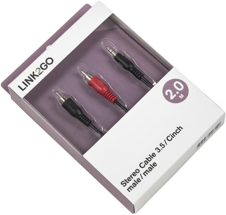 Image du produit Link2Go 3.5 Le valet à la cheville (2 m, RCA, Jack 3,5 mm (AUX))