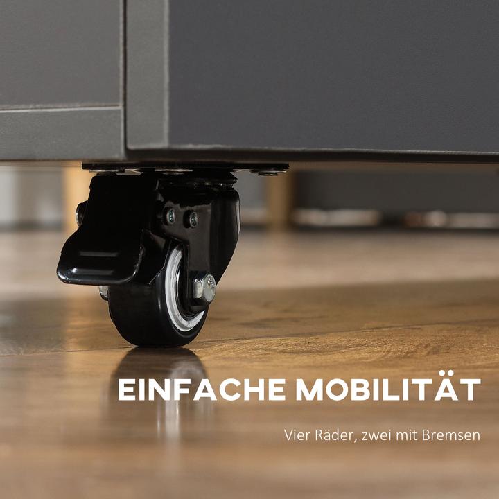 Produktbild Homcom Klapptisch mit 2 umklappbaren Tischseiten (70 x 83 x 75 cm)