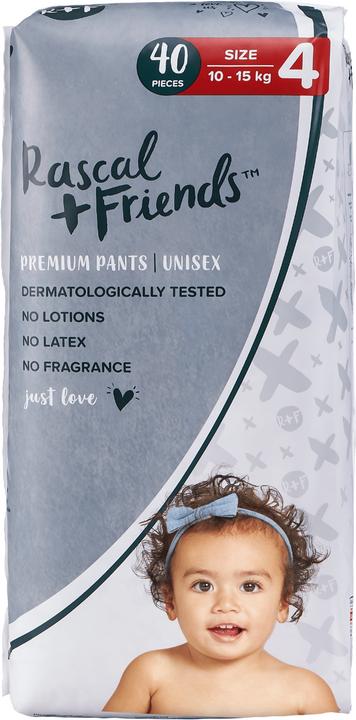 Rascal+Friends Culottes Premium (Taille 4, Pack, 40 pièce(s))