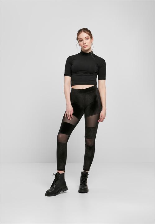 Image du produit Urban Classics Leggings en maille technique velours pour femmes (4XL)