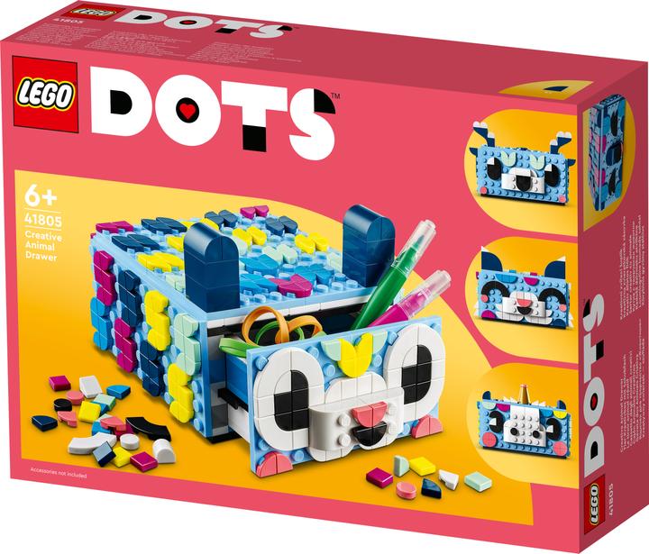 Produktbild LEGO Tier-Kreativbox mit Schubfach (41805, LEGO Dots)
