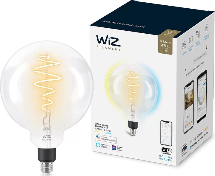 Image du produit WiZ Blanc (E27, 6.50 W, 470 lm, 1 x, E)