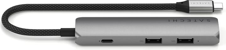 Actual product image Satechi Slim 4 Multiport Hub Space Grey (USB-C, 4 Ports)