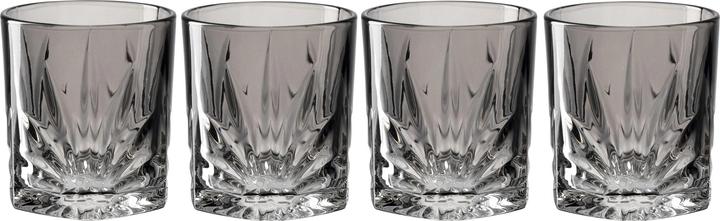 Leonardo Whiskyglas Capri 330 ml, 4 Stück, Grau (3.30 dl, 4 x, Whiskygläser)