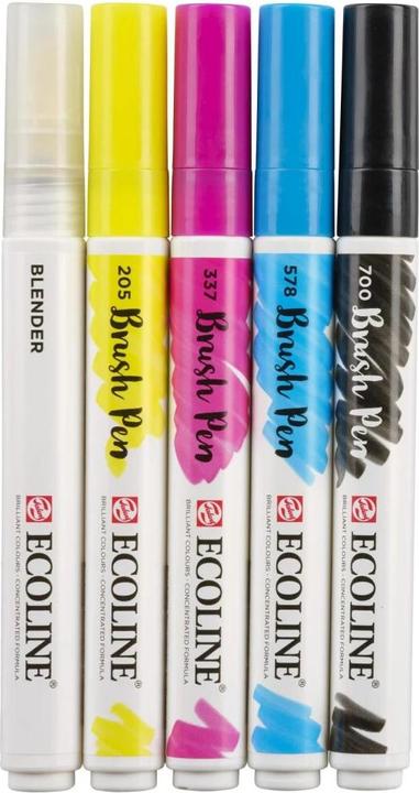 Actual product image Talens Brush Pen Primary (Multicoloured, 5 x)