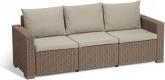 Keter CALIFORNIA SOFA 3 SEATER con cuscini seduta-schienale