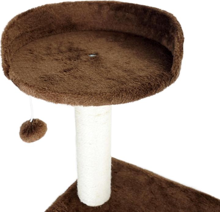 Immagine prodotto Wiltec Albero tiragraffi marrone 130 cm Albero tiragraffi per gatti Albero arrampica gatti (130 cm, Marrone)