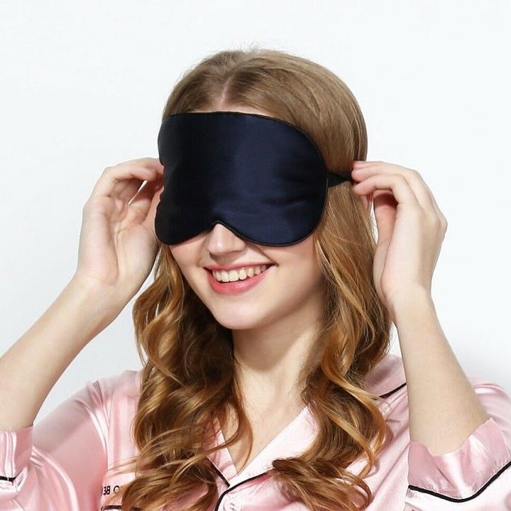 Actual product image JTI Silk sleep mask - Black (Sleeping mask)