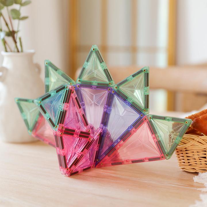 Immagine prodotto Mntl Piastrelle magnetiche 177 pezzi Mega Pastel Pack - Blocchi da costruzione magnetici