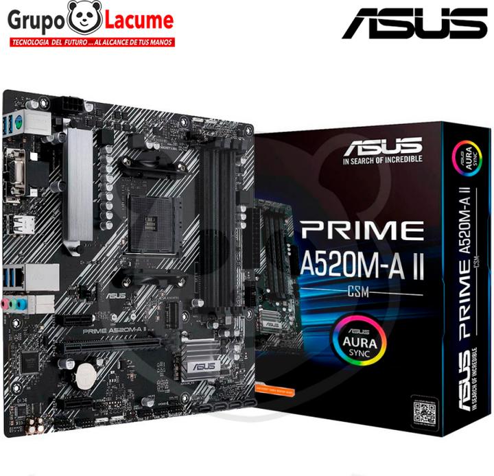 Produktbild ASUS PRIME A520M-A II/CSM (AM4, AMD A520, mATX)