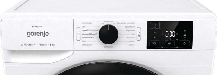 Image du produit Gorenje DNE82/GN Sèche-linge à pompe à chaleur A++ 8kg Demi-charge TwinAir (8 kg)