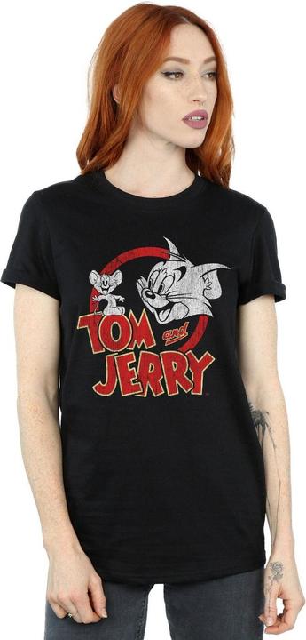 Image du produit Tom & Jerry - T-shirt DISTRESSED LOGO - Femme (M)
