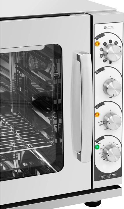 Image du produit Royal Catering Four à convection - 3 000 W - Fonctions grill et vapeur - Lèchefrite comprise