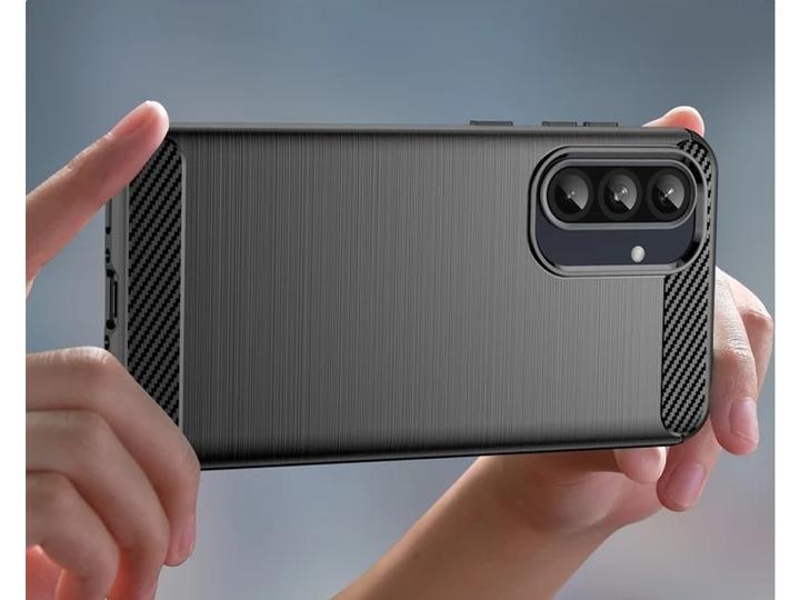 Actual product image Screenguard Carbon Brushed Soft TPU Hülle (Samsung Galaxy A36)