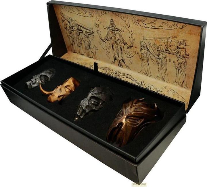 Actual product image Fanattik ELDER SCROLLS V SKYRIM -Set 4 Masques de Prêtre Dragon Edition Limitée