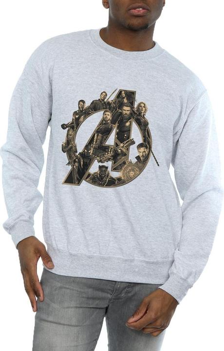 Actual product image Avengers Infinity War Mens Logo Sweatshirt (3XL)