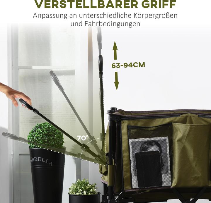 Immagine prodotto Outsunny Carrello con tasca laterale (100 kg)