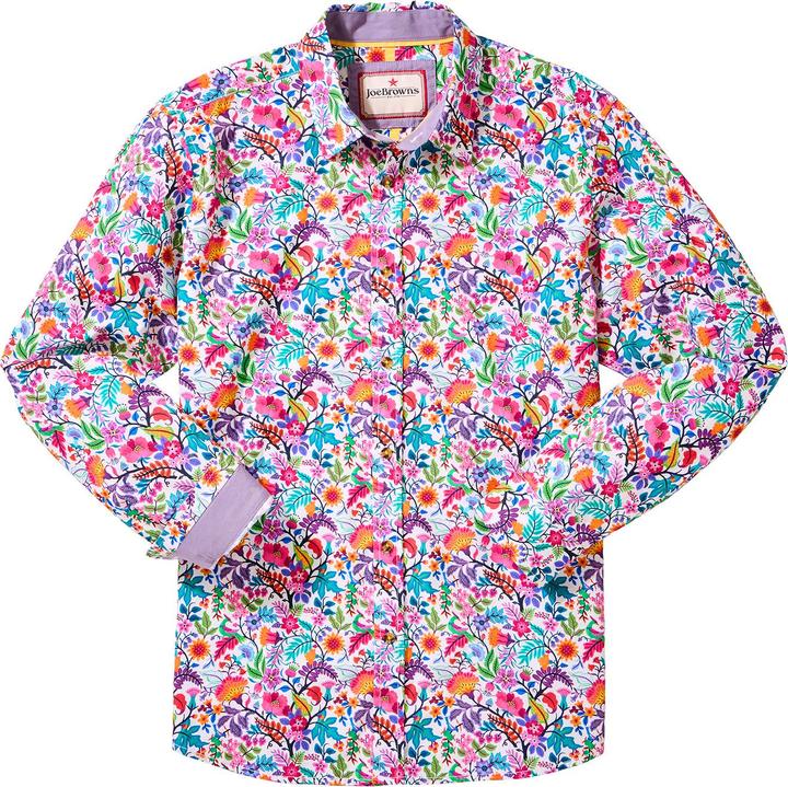 Actual product image Joe Browns Bright Floral Print Long Sleeve Shirt (L)
