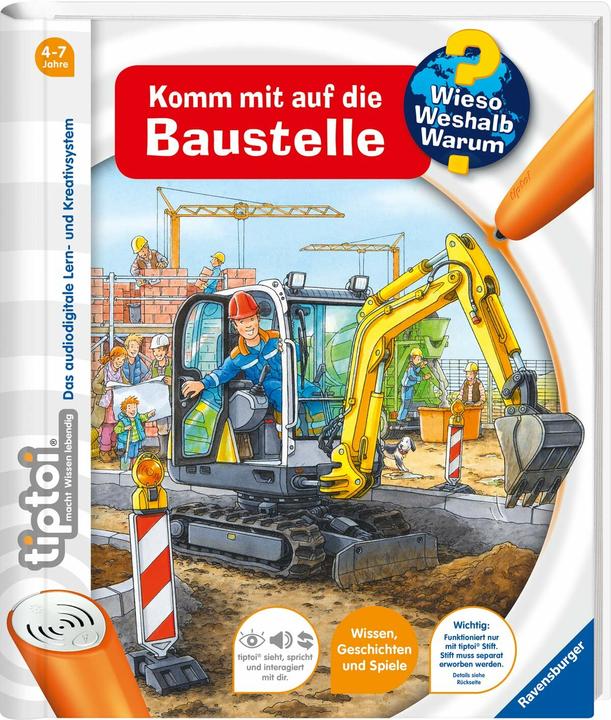 Actual product image tiptoi Wieso? Weshalb? Warum? Komm mit auf die Baustelle (German, Susanne Gernhäuser, Peter Nieländer, 2014)