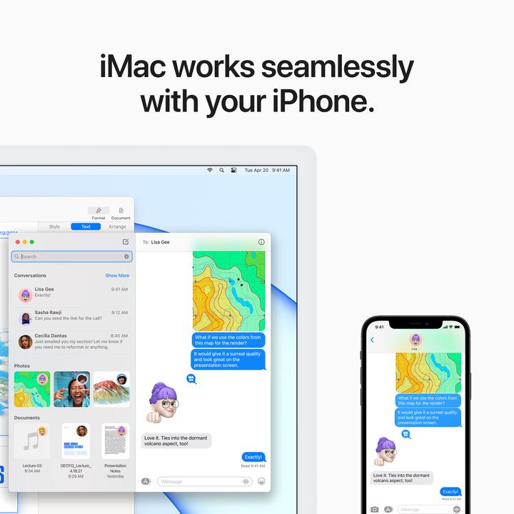 Produktbild Apple iMac – 2021 (M1, 8 GB, 512 GB, M1)