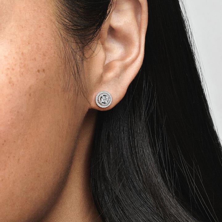 Produktbild Pandora Sparkling Double Halo Ohrstecker (Sterling-Silber)
