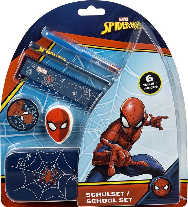 Undercover Schreibset Spiderman 6-teilig (Dunkelblau, Rot, 1 x)