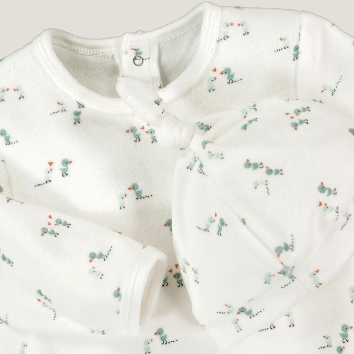 Produktbild La Redoute Collections Set aus Strampler und Mütze (62)