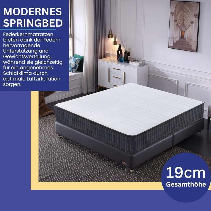 Actual product image Arensberger Lara (140 x 200, Spring core)