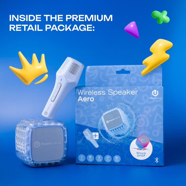 Actual product image PowerLocus Aero Kids Karaoke Bluetooth-Kinderlautsprecher