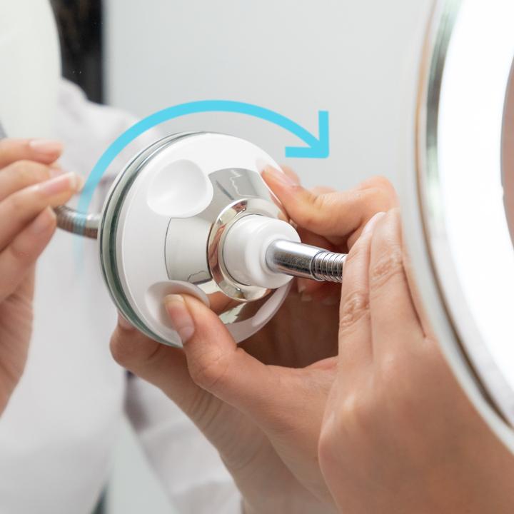 Image du produit InnovaGoods Miroir de courtoisie avec grossissement et LED (Ø 20 cm)