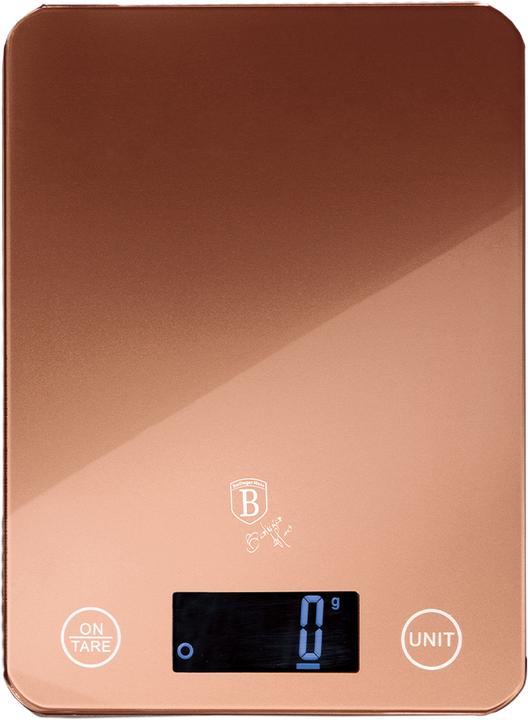Actual product image BerlingerHaus Digital Kitchen Scale max. 5 kg Rose Gold Edition