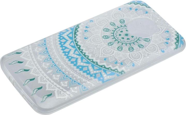 Produktbild König Design Henna Cover für Handy Motorola Moto E4 Plus Case Schutz Hülle Silikon Sonne Blau (Motorola Moto E4 Plus)