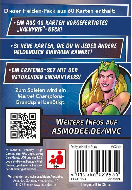 Actual product image FFG FFGD2924 - Valkyrie: Marvel Champions The Card Game (DE-Erweiterung) (German)