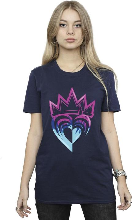 Immagine prodotto Disney Descendants Pink Crown Maglietta Ampia Donna (XL)