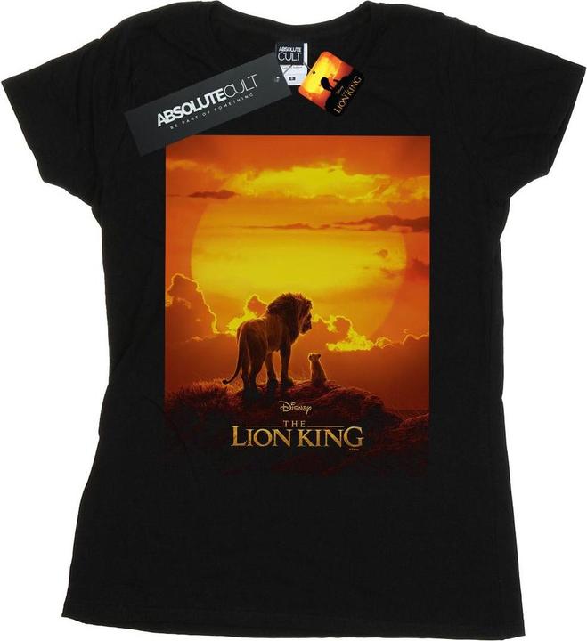 Actual product image Disney Womens/Ladies The Lion King Movie Sunset Poster Cotton T-Shirt (S)