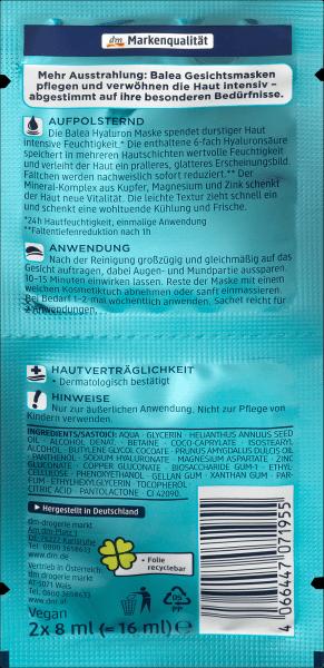 Produktbild dm Balea Hyaluron (16 ml)