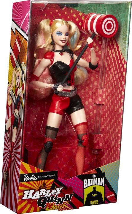 Productafbeelding Barbie Signature Harley Quinn Sammlerpuppe mit beweglichem Körper, ikonischem Outfit und Schlägel