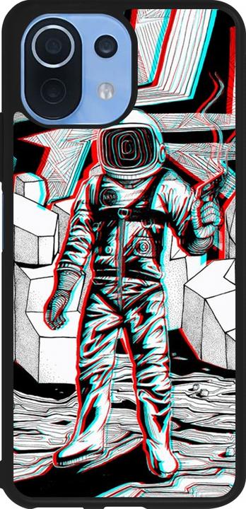 Actual product image PhoneLook Cover Silicone Black Anaglyph Astronaut (Xiaomi Mi 11 Lite 5G)
