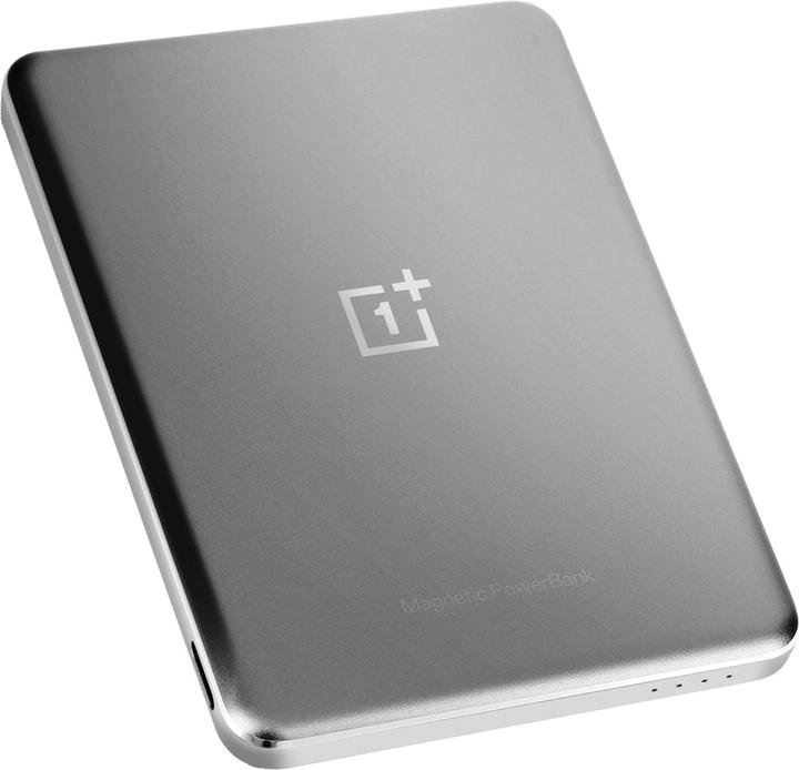 Actual product image OnePlus Slim Wireless Magnetic Power Bank, 5000 mAh, gray (5000 mAh, 10 W)