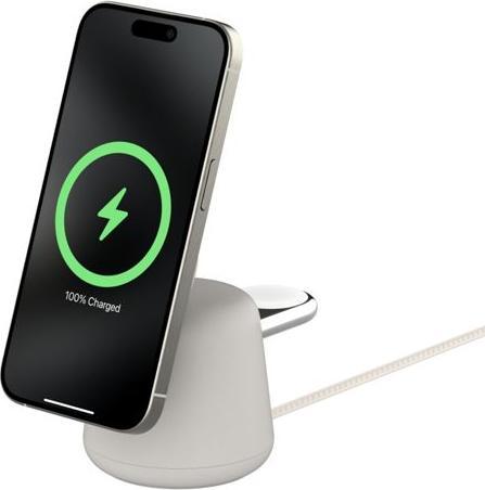 Produktbild Belkin BOOST Charge PRO 15W mag. Lad.Qi2 2in1 sand WIZ027vfH37 (15 W)