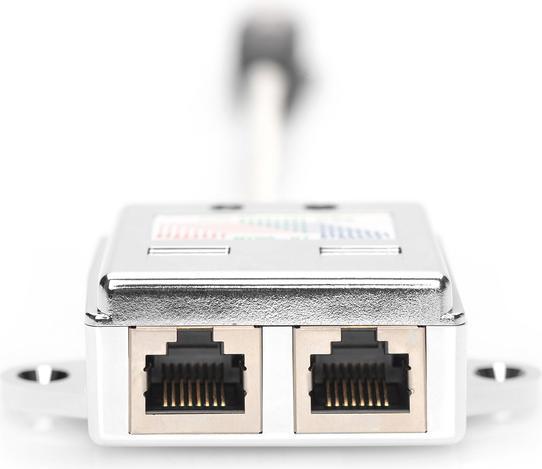 Image du produit Digitus Adaptateur de câble de brassage, CAT 5e, blindé - 1:1 (RJ45, RJ45 (1x))