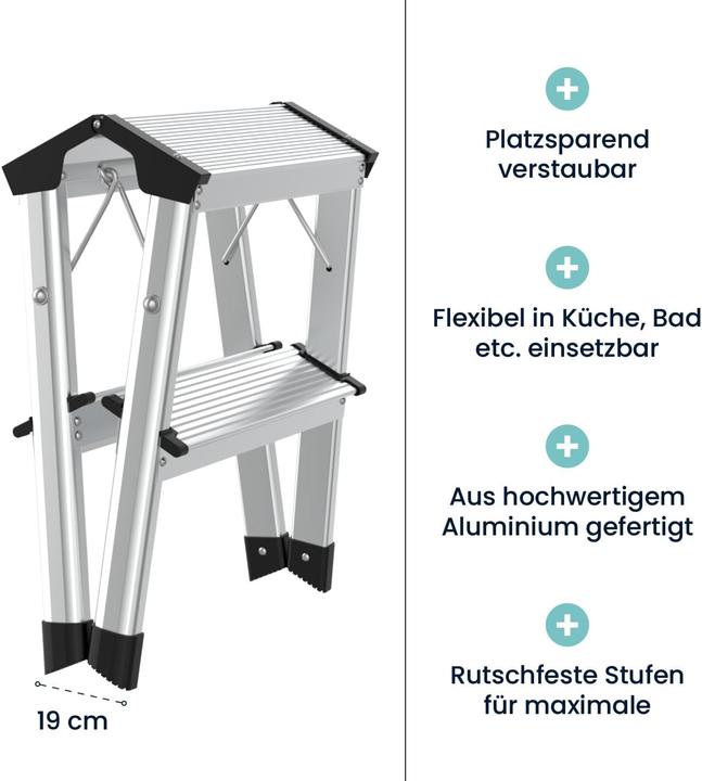 Actual product image Flexilife Aluminium step stool (45 cm)