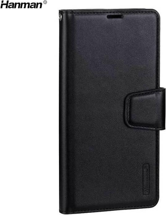Produktbild Hanman Samsung Galaxy Note 10 Plus - Mill Flip Case mit 3 Kartenfächern, schwarz (Samsung Galaxy Note 10+, Samsung Galaxy Note 10+ 5G)
